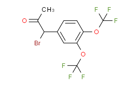 CAS No. 1803745-53-0, 1-(3,4-Bis(trifluoromethoxy)phenyl)-1-bromopropan-2-one
