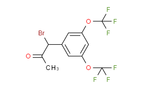 CAS No. 1806359-50-1, 1-(3,5-Bis(trifluoromethoxy)phenyl)-1-bromopropan-2-one