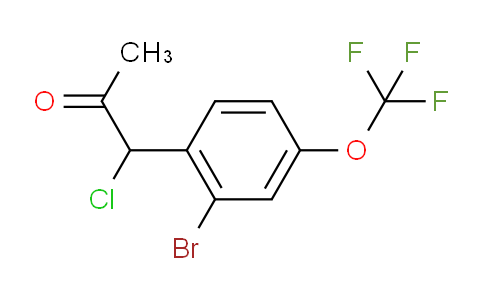 CAS No. 1804227-63-1, 1-(2-Bromo-4-(trifluoromethoxy)phenyl)-1-chloropropan-2-one