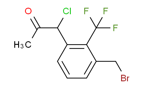 CAS No. 1804232-82-3, 1-(3-(Bromomethyl)-2-(trifluoromethyl)phenyl)-1-chloropropan-2-one