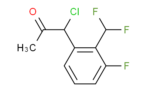 CAS No. 1806623-91-5, 1-Chloro-1-(2-(difluoromethyl)-3-fluorophenyl)propan-2-one