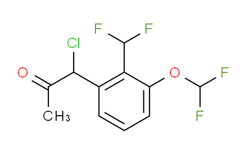 CAS No. 1804079-86-4, 1-Chloro-1-(3-(difluoromethoxy)-2-(difluoromethyl)phenyl)propan-2-one