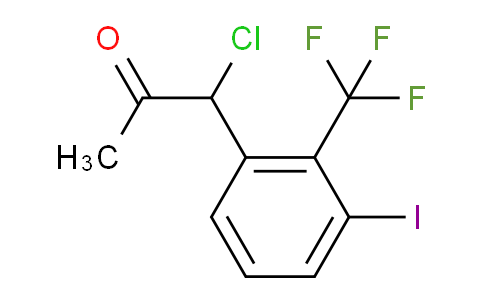 CAS No. 1804180-87-7, 1-Chloro-1-(3-iodo-2-(trifluoromethyl)phenyl)propan-2-one