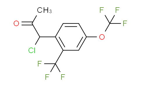 CAS No. 1804249-89-5, 1-Chloro-1-(4-(trifluoromethoxy)-2-(trifluoromethyl)phenyl)propan-2-one