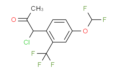 CAS No. 1804227-31-3, 1-Chloro-1-(4-(difluoromethoxy)-2-(trifluoromethyl)phenyl)propan-2-one