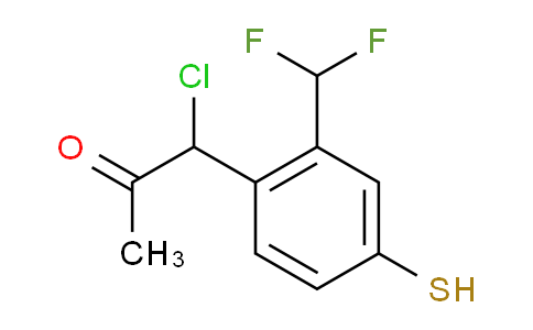 CAS No. 1806605-87-7, 1-Chloro-1-(2-(difluoromethyl)-4-mercaptophenyl)propan-2-one