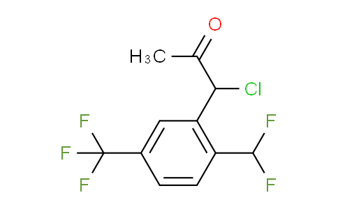 CAS No. 1804163-97-0, 1-Chloro-1-(2-(difluoromethyl)-5-(trifluoromethyl)phenyl)propan-2-one