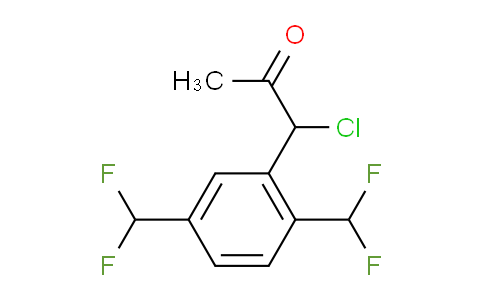 CAS No. 1804040-51-4, 1-(2,5-Bis(difluoromethyl)phenyl)-1-chloropropan-2-one