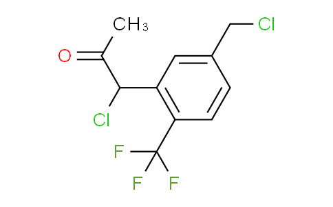 CAS No. 1804276-58-1, 1-Chloro-1-(5-(chloromethyl)-2-(trifluoromethyl)phenyl)propan-2-one
