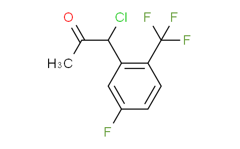 CAS No. 1805703-93-8, 1-Chloro-1-(5-fluoro-2-(trifluoromethyl)phenyl)propan-2-one