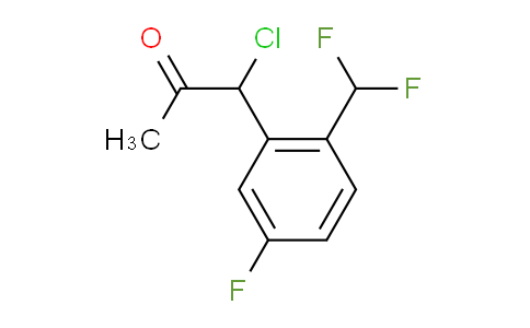 CAS No. 1806623-98-2, 1-Chloro-1-(2-(difluoromethyl)-5-fluorophenyl)propan-2-one