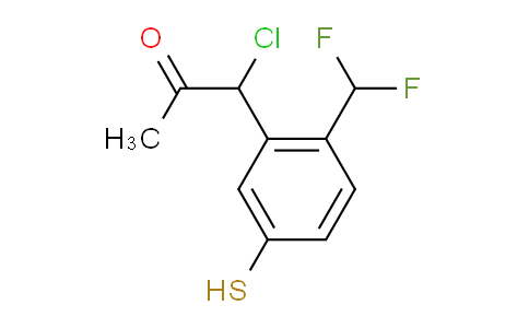 CAS No. 1805732-45-9, 1-Chloro-1-(2-(difluoromethyl)-5-mercaptophenyl)propan-2-one