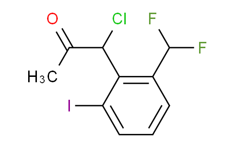 CAS No. 1803722-03-3, 1-Chloro-1-(2-(difluoromethyl)-6-iodophenyl)propan-2-one