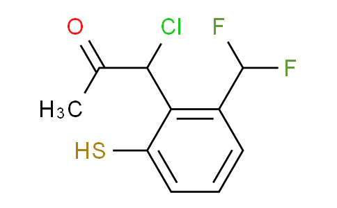 CAS No. 1804230-47-4, 1-Chloro-1-(2-(difluoromethyl)-6-mercaptophenyl)propan-2-one