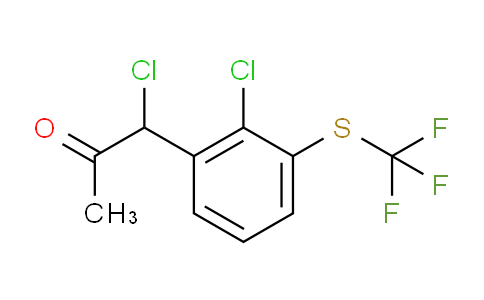 CAS No. 1806632-80-3, 1-Chloro-1-(2-chloro-3-(trifluoromethylthio)phenyl)propan-2-one