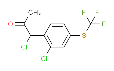 CAS No. 1805857-60-6, 1-Chloro-1-(2-chloro-4-(trifluoromethylthio)phenyl)propan-2-one