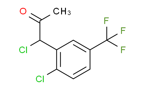 CAS No. 1803763-16-7, 1-Chloro-1-(2-chloro-5-(trifluoromethyl)phenyl)propan-2-one