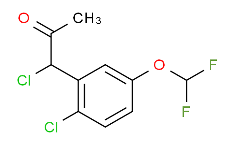 CAS No. 1804089-11-9, 1-Chloro-1-(2-chloro-5-(difluoromethoxy)phenyl)propan-2-one