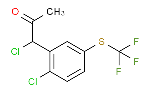 CAS No. 1803866-63-8, 1-Chloro-1-(2-chloro-5-(trifluoromethylthio)phenyl)propan-2-one