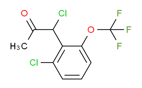 CAS No. 1804110-61-9, 1-Chloro-1-(2-chloro-6-(trifluoromethoxy)phenyl)propan-2-one