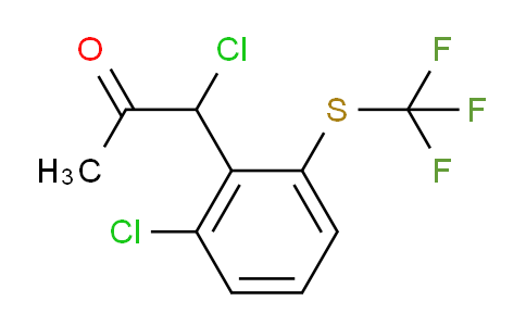 CAS No. 1806639-06-4, 1-Chloro-1-(2-chloro-6-(trifluoromethylthio)phenyl)propan-2-one