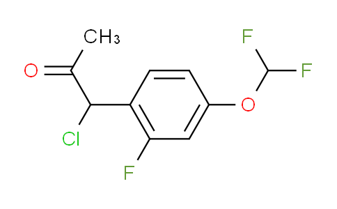 CAS No. 1804135-18-9, 1-Chloro-1-(4-(difluoromethoxy)-2-fluorophenyl)propan-2-one