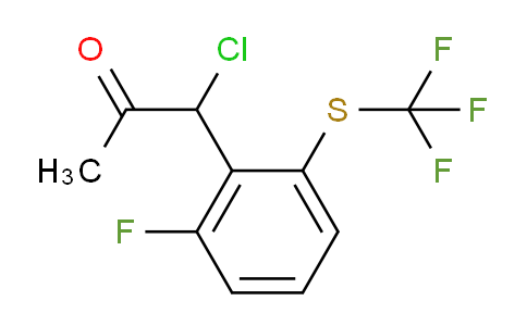 CAS No. 1806399-39-2, 1-Chloro-1-(2-fluoro-6-(trifluoromethylthio)phenyl)propan-2-one