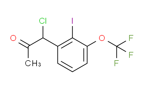 CAS No. 1804083-18-8, 1-Chloro-1-(2-iodo-3-(trifluoromethoxy)phenyl)propan-2-one
