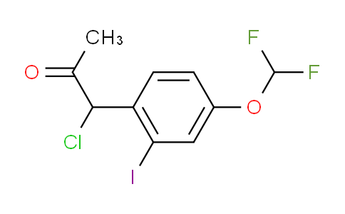 CAS No. 1804084-62-5, 1-Chloro-1-(4-(difluoromethoxy)-2-iodophenyl)propan-2-one