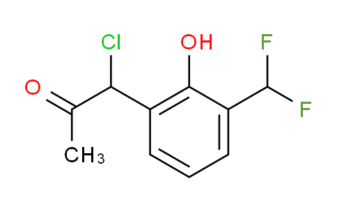 CAS No. 1804040-55-8, 1-Chloro-1-(3-(difluoromethyl)-2-hydroxyphenyl)propan-2-one