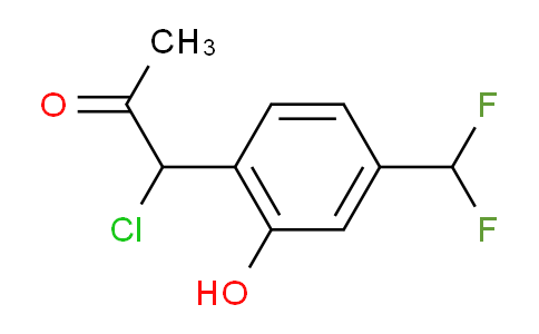 CAS No. 1806381-11-2, 1-Chloro-1-(4-(difluoromethyl)-2-hydroxyphenyl)propan-2-one