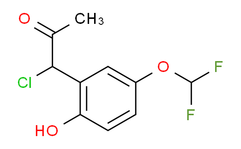 CAS No. 1804083-65-5, 1-Chloro-1-(5-(difluoromethoxy)-2-hydroxyphenyl)propan-2-one