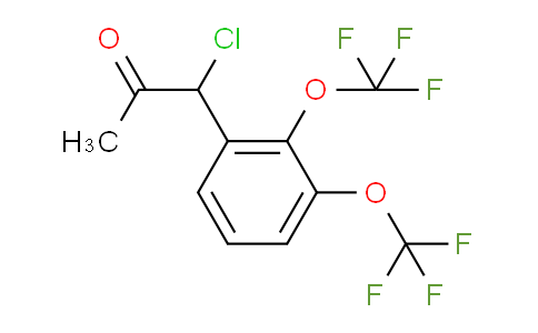 CAS No. 1806310-27-9, 1-(2,3-Bis(trifluoromethoxy)phenyl)-1-chloropropan-2-one