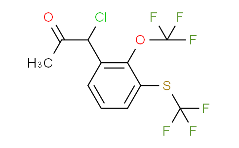 CAS No. 1804071-89-3, 1-Chloro-1-(2-(trifluoromethoxy)-3-(trifluoromethylthio)phenyl)propan-2-one