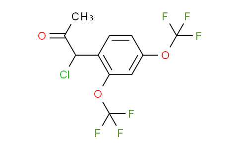 CAS No. 1806432-86-9, 1-(2,4-Bis(trifluoromethoxy)phenyl)-1-chloropropan-2-one