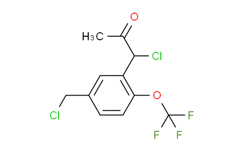 CAS No. 1804261-75-3, 1-Chloro-1-(5-(chloromethyl)-2-(trifluoromethoxy)phenyl)propan-2-one