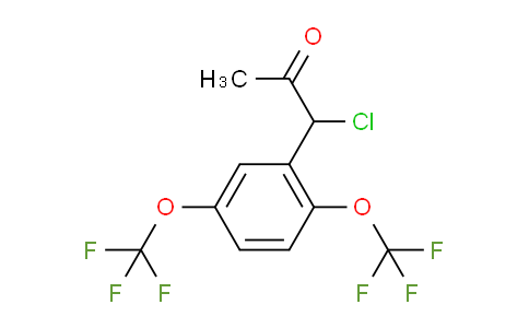 CAS No. 1806359-55-6, 1-(2,5-Bis(trifluoromethoxy)phenyl)-1-chloropropan-2-one