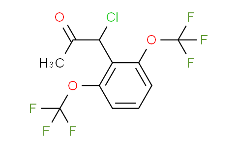 CAS No. 1807081-22-6, 1-(2,6-Bis(trifluoromethoxy)phenyl)-1-chloropropan-2-one