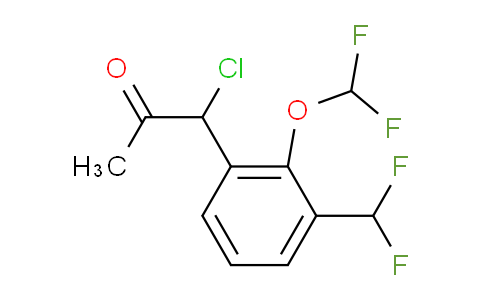 CAS No. 1803888-61-0, 1-Chloro-1-(2-(difluoromethoxy)-3-(difluoromethyl)phenyl)propan-2-one