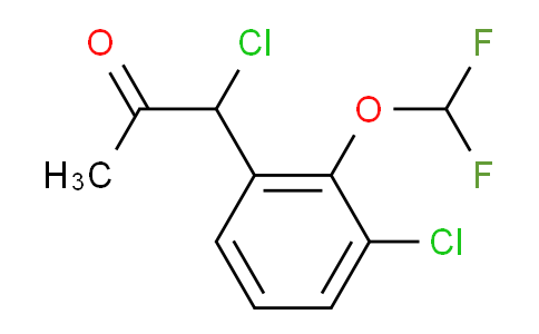 CAS No. 1804173-23-6, 1-Chloro-1-(3-chloro-2-(difluoromethoxy)phenyl)propan-2-one