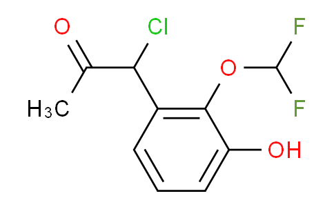 CAS No. 1804276-14-9, 1-Chloro-1-(2-(difluoromethoxy)-3-hydroxyphenyl)propan-2-one