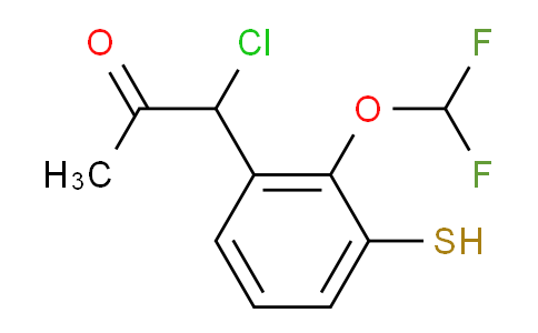 CAS No. 1805887-60-8, 1-Chloro-1-(2-(difluoromethoxy)-3-mercaptophenyl)propan-2-one