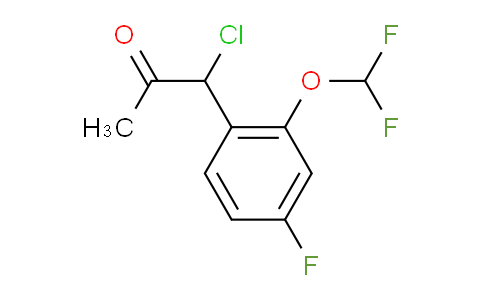 CAS No. 1803890-92-7, 1-Chloro-1-(2-(difluoromethoxy)-4-fluorophenyl)propan-2-one