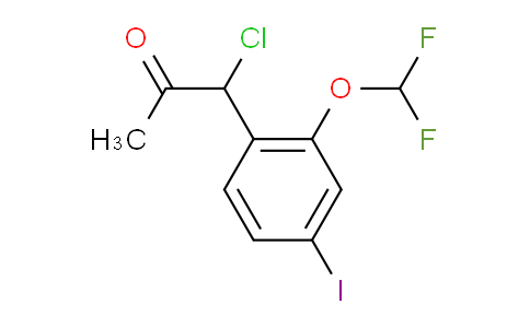 CAS No. 1803888-10-9, 1-Chloro-1-(2-(difluoromethoxy)-4-iodophenyl)propan-2-one
