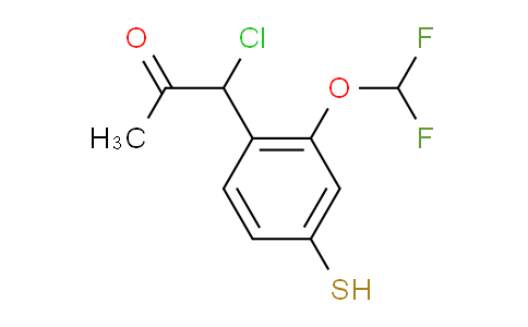 CAS No. 1805864-52-1, 1-Chloro-1-(2-(difluoromethoxy)-4-mercaptophenyl)propan-2-one