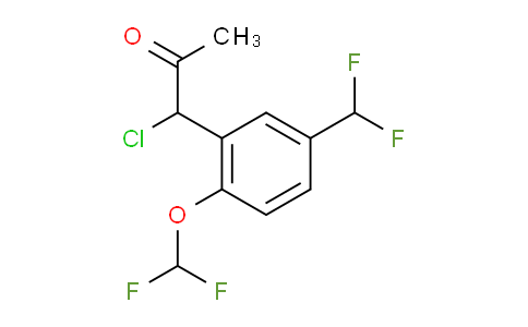 CAS No. 1804133-82-1, 1-Chloro-1-(2-(difluoromethoxy)-5-(difluoromethyl)phenyl)propan-2-one