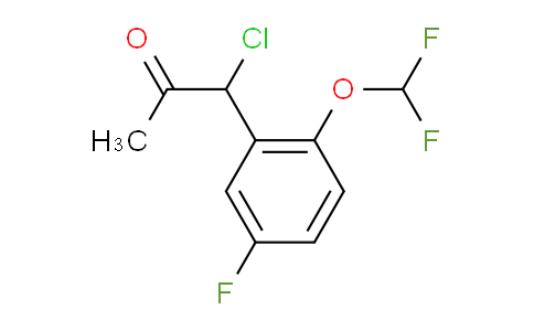 CAS No. 1804188-67-7, 1-Chloro-1-(2-(difluoromethoxy)-5-fluorophenyl)propan-2-one