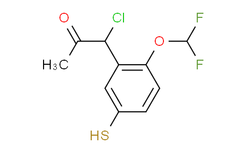 CAS No. 1806386-56-0, 1-Chloro-1-(2-(difluoromethoxy)-5-mercaptophenyl)propan-2-one