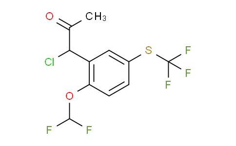CAS No. 1803890-57-4, 1-Chloro-1-(2-(difluoromethoxy)-5-(trifluoromethylthio)phenyl)propan-2-one