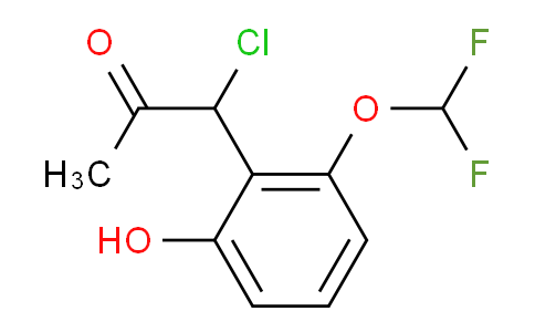 CAS No. 1804276-20-7, 1-Chloro-1-(2-(difluoromethoxy)-6-hydroxyphenyl)propan-2-one